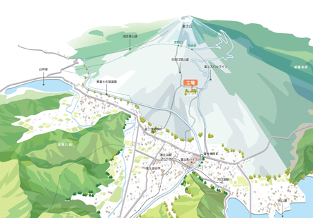 富士山登山道マップ