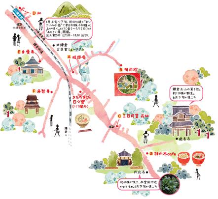 鎌倉イラストマップ