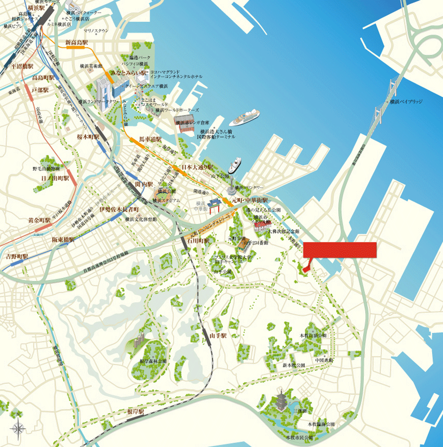 横浜イラストマップ